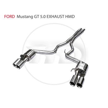 Výfukové Potrubie Potrubie Downpipe pre Ford Mustang GT 5.0 T Výfuky Systém Automatické Nahradenie Úprava Elektronický Ventil