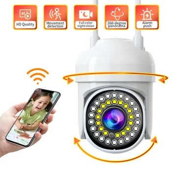 5MP HD IP Kamera 5G Žiarovka bezpečnostné Kamery Bezdrôtové Vonkajšie PTZ Kamery na Nočné Videnie Zabezpečenia Ochrany Cam Auto Tracking Cam