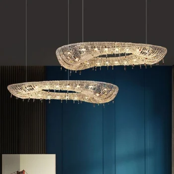 Lustre Svetlá LED prívesok na čítanie Nordic luxusné crystal obývacia izba výzdoba jedálne, spálne villa zavesiť