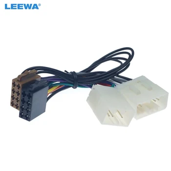 LEEWA 10set Auto Stereo Konverzie Plug Drôt Adaptér Pre Mazda ISO CD Rádio Elektroinštalácie Postroj Pôvodný Vedúci Jednotky Kábel #CA6324