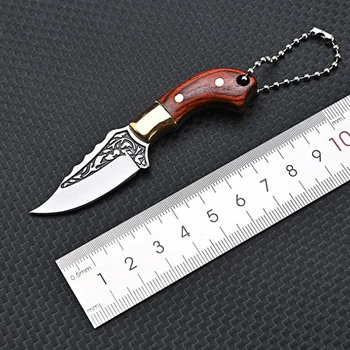 Mini Kuchynský Nôž Prenosné Nehrdzavejúcej Ocele Nôž Demolácie Express Zber Nôž Rez Ovocných Keychain Ornament Darček Nôž