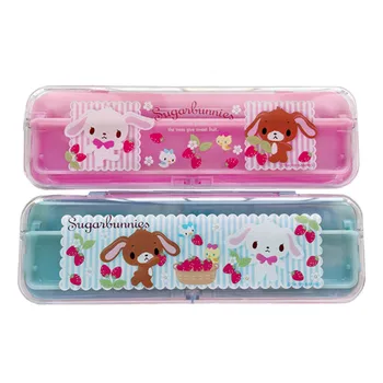 Roztomilý Sugarbunnies peračník PVC Ceruzka Box, Anime Kawaii Školské aktovky pre Dievčatá