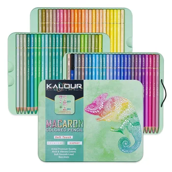 72 Ks Macaron Farba Viesť Profesionálne Nástroje Na Kreslenie, Farebné Ceruzky Nastaviť Študent Darčekov, Školské Písacie Potreby Pre Umenie A Maľovanie