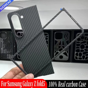 ACC-uhlík reálne uhlíkových vlákien obal Pre Samsung Galaxy Z 5 Násobne prípade,Aramidové vlákna Ultra-tenké anti-drop Z Násobne 4 5 Telefón Covee prípade