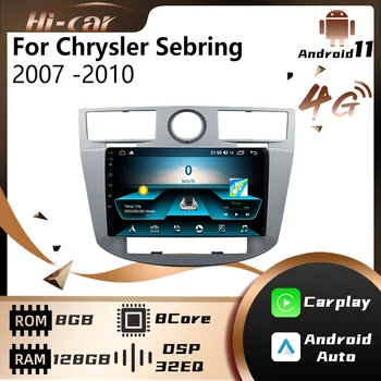 2 Din Rádio pre Android Chrysler Sebring 2007 -2010 9 Palcový Auto Multimediálne Video Prehrávač Audio FM, GPS Navigácie Hlavu Jednotka Stereo