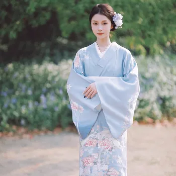 Ženské Tradičné Japonské Kimono, Vintage Štýl Ženy Dlhé Šaty Fotografie Oblečenie Etapa Vykonanie Šaty Cosplay Nosenie
