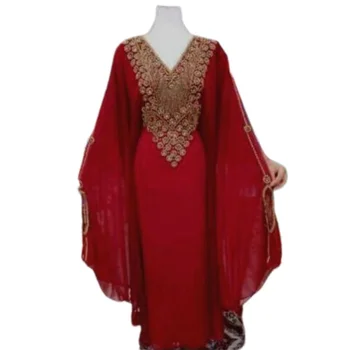Luxusný Dubaj Kaftan Farasha Marocký Abaya Strany Nosenie Moderné arabské Šaty Indickej Kurta pre Ženy