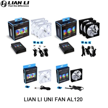 LIAN LI UNI Ventilátor AL120 ARGB Cableless PC Prípade Ventilátor,uprataný,venčeky pre Priemyselné použitie L-pripojenie PWM