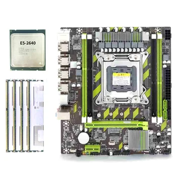 X79 Doska Set Xeon E5 2640 CPU E5-2640 s LGA2011 4Pcs X 4 GB = 16 GB Pamäte DDR3 pamäte PC3 10600R 1333Mhz