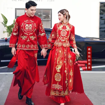 Ženy Retro Elegantné Lepšiu Nevestu Vintage Qipao Šaty Čínske Tradičné Svadobné Šaty Cheongsam китайская одежда