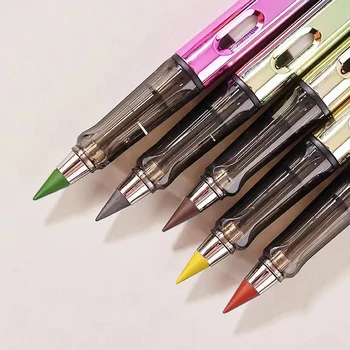 Kreatívne 27 Ks/Set Farebné Večný Ceruzka S 12 Farbami Nib Nastavený Žiadny Atrament Čarovná Ceruzka Vymeniteľné Nibs Školy Kawaii Kancelárske Potreby