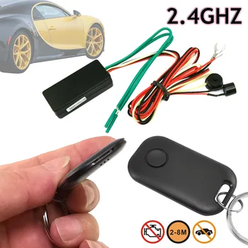 RFID 2,4 GHZ Bezdrôtové Immobilizer pre Auto Anti-Theft Motora Lock Anti-únos Smart On/Off Okruh Cut Off Auto Alarm Systém