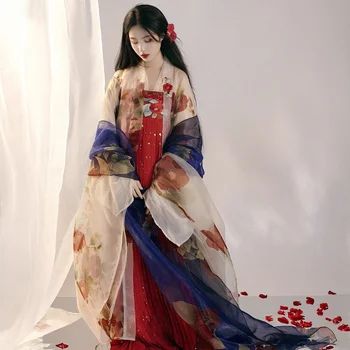 Čínsky Štýl Tradičných Hanfu Cosplay Kostým Princezná Šaty Lepšiu Víla Elegantné, Krásne Dievča Ázijské Retro Móda