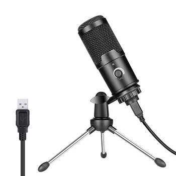 USB Mikrofón Profesionálne Kondenzátorových Mikrofónov Pre PC Počítač, Notebook, Nahrávacie Štúdio, Spev Herné Streaming Mikrofón