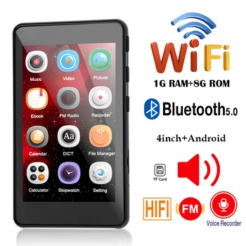WiFi Android MP4, MP3 prehrávač, Bluetooth 4.0,