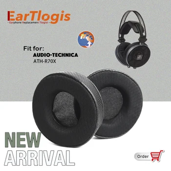 EarTlogis Nový Príchod Náhradné Ušné Vankúšiky pre Audio-Technica ATH-R70X Headset Earmuff Kryt Vankúše mušle slúchadiel