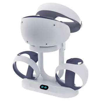Nabíjací Dok Nabíjací Stojan Pre PS VR2 Headset Virtuálnej Reality Radič S Adaptér Nabíjania Nabíjanie Kábel Skladovanie