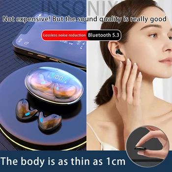 Neviditeľné Slúchadlá Pre TWS Bluetooth Šumu Stereo Headset Dotyk Prepojenie HiFi Hudobné Slúchadlá S Mikrofónom Slúchadlá