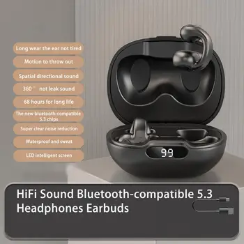 S518 Bezdrôtové Slúchadlá Ear Klip Pohodlné Zníženie Hluku HiFi Zvuk Bluetooth-kompatibilné 5.3 Slúchadlá Slúchadlá Športové