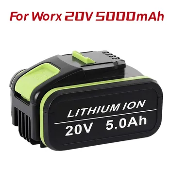 5.0 Ah 20V lítium-iónová batéria náhradná batéria pre Worx WA3551 WA 3551.1 WA3553 WA3641 WG629E WG546E WU268 pre Náradie worx