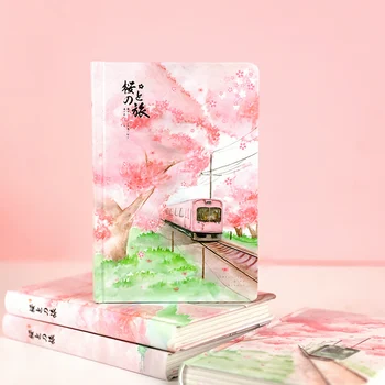 Sakura Kvet kórejský Štýl B6 pevná Väzba-Notebook - Krásne Kvetinové Pozadie - pre Denníkov Plánovanie Scrapbooking & Viac