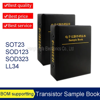 Regulované Diód, Tranzistorov vzorkovníka SOD123 SOD323 SOT23 LL34 SMD Bežne Používané 3V - 30V Sortiment Auta 36 Druhy x25pcs Nové