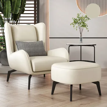 Moderné Kožené Obývacia Izba Stoličky Taliansky Mobile Office Miestnosť, Spálne, Gauč, Stoličky Meditácie Cadeira Hráč Nordic Furnitures
