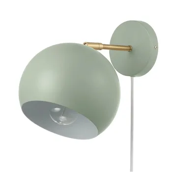 1-Ľahká Plug-in alebo Hardwire Šalvia Zelené Steny Sconce, vonkajšie osvetlenie nástenné svietidlo