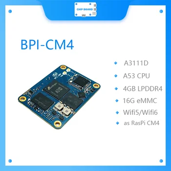 Banán Pi BPI-CM4 Amlogic A311D Quad Core ARM Cortex-A73 4G LPDDR4 16 G eMMC Minipcie 26PIN Podpora HDMI Výstup Spustiť Android Linux
