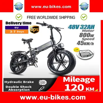 NOVÉ R7 Elektrický Bicykel 800W 48V 32AH Lítium-Batterie pánske Bike 4,0 Tuku Pneumatiky Skladací Elektrický Bicykel Horský Bicykel pre Dospelých