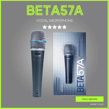 BETA57A SuperCardioid Dynamický Nástroj, Káblové, Mikrofón 57A Mikrofón Pre Karaoke show Live Vokály Fáze