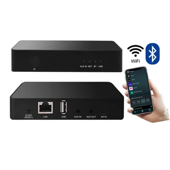 Mini Smart Predzosilňovač pre Domáce Multi Room Siete HIFI Bluetooth Audio Streaming, Wifi, Airplay Zosilňovač Prijímač