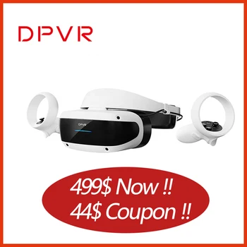 DPVR E4 Hra VR Headset PCVR Okuliare Pre Elitnej Hráčov Pary Softvér IPD Úprava Závodný Simulátor