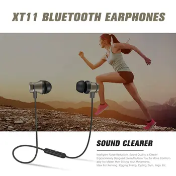 Magnetické Bezdrôtové Bluetooth-kompatibilné Slúchadlá Stereo Športové Vodotesné Slúchadlá in-ear Headset s Mikrofónom Pre IPhone 7 Samsung