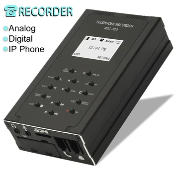 REC780 Pozemné Telefón Call Recorder pre Analog/IP/Digitálne Linky,Automatické Telefónne záznamového Zariadenia,Samostatne SD Skladovanie