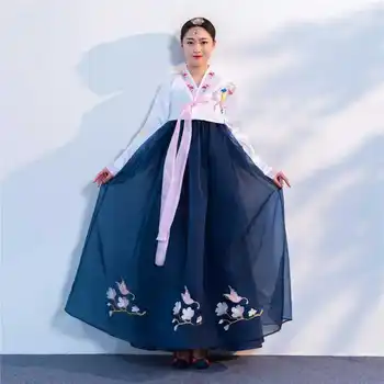 Vyšívané Hanbok Žena Kórejský Súd Tradičné Šaty, Sukne Kórejský Šaty Svadobné Šaty Výkon Tanečné Kostýmy