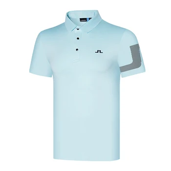 Nové pánske golfové krátkym rukávom letné golfové tričko úsek odvod potu-T-shirt top golfové oblečenie