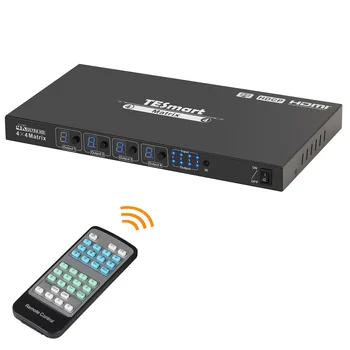 4x4 HDMI Maticový prepínač Smart HDMI EDID Matice s HDCP 1.4 pre Domáce Audio Video