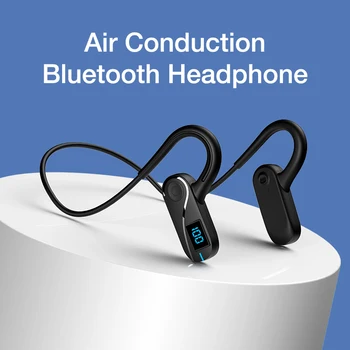 EARDECO Nové vzdušné Vedenie Bluetooth Slúchadlá Bezdrôtové IPX6 Vodotesný Prehrávač, Hifi Slúchadlá s Mikrofónom Headset pre Cvičenie Runni