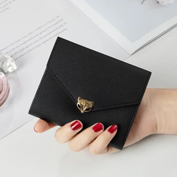 Malé peňaženky, dámske krátke 2022 nový kórejský módne skladacie osobnosti študenta Roztomilý Mini móda peňaženky nula peňaženky