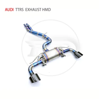 Titánové Zliatiny Výfukového Potrubia Armatúry Downpipe je Vhodné pre Audi TTRS Auto Úprava Elektronický Ventil