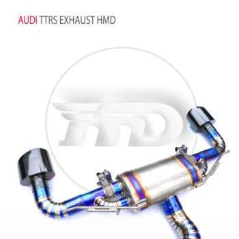Titánové Zliatiny Výfukového Potrubia Armatúry Downpipe je Vhodné pre Audi TTRS Auto Úprava Elektronický Ventil