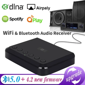 WIFI Bezdrôtové Audio Prijímač Airplay DLNA, Multi-room Wireless Music Adaptér pre tradičné HiFi Reproduktory Spotify WR320