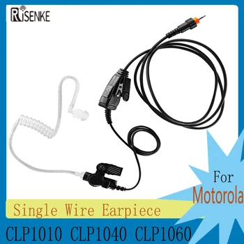 RISENKE Akustické Trubice Headset pre Motorola CLP1010 CLP1040 CLP1060 Nahradiť HKLN4487 Rádio , Jeden kábel Slúchadlo s PTT Mic