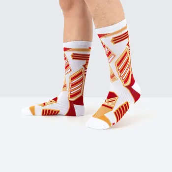 Pot-absorpciu Farbou Leta Anti-slip Ponožky Profesionálne Športové Ponožky pánske Ponožky, Bavlnené Ponožky Basketbal Ponožky