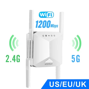 5G WiFi Opakovač Wifi Zosilňovač Dlhý Rad Wifi Extender 2.4 G 5 ghz Signálu Siete Wifi Booster 1200Mbps Bezdrôtový Wi-fi Opakovač