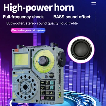 HRD-A320 Fm Mw Sw Vhf Wb Multi Band Rádio Vzduchu Prenosné Bluetooth Reproduktory Letecká Námorná podsvietenie môžu byť použité pri dar