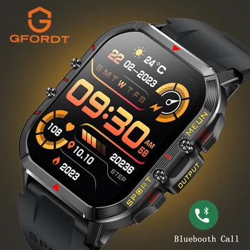 GFORDT 2023 Bluetooth Hovor Smart Hodinky 1.96