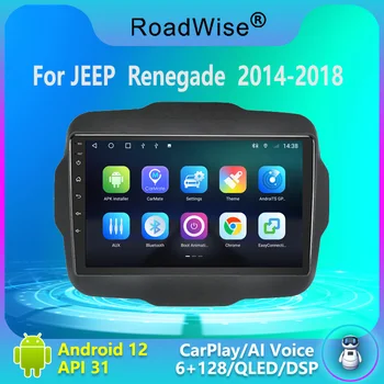 Roadwsie 2 din Android autorádia Multimediálne Carplay Pre Jeep Renegade 2014 2015 2016 2017 2018 4G Wifi, GPS, DVD, 2din Autoradio BT