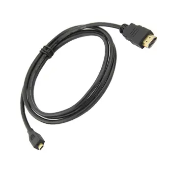 Micro Kompatibilný s HDMI Kábel V1.4 1M Muž Pozlátené Adaptér Kábel Pre Tablet HDTV Telefón Android Raspberry Pi 4B/3B+/3B